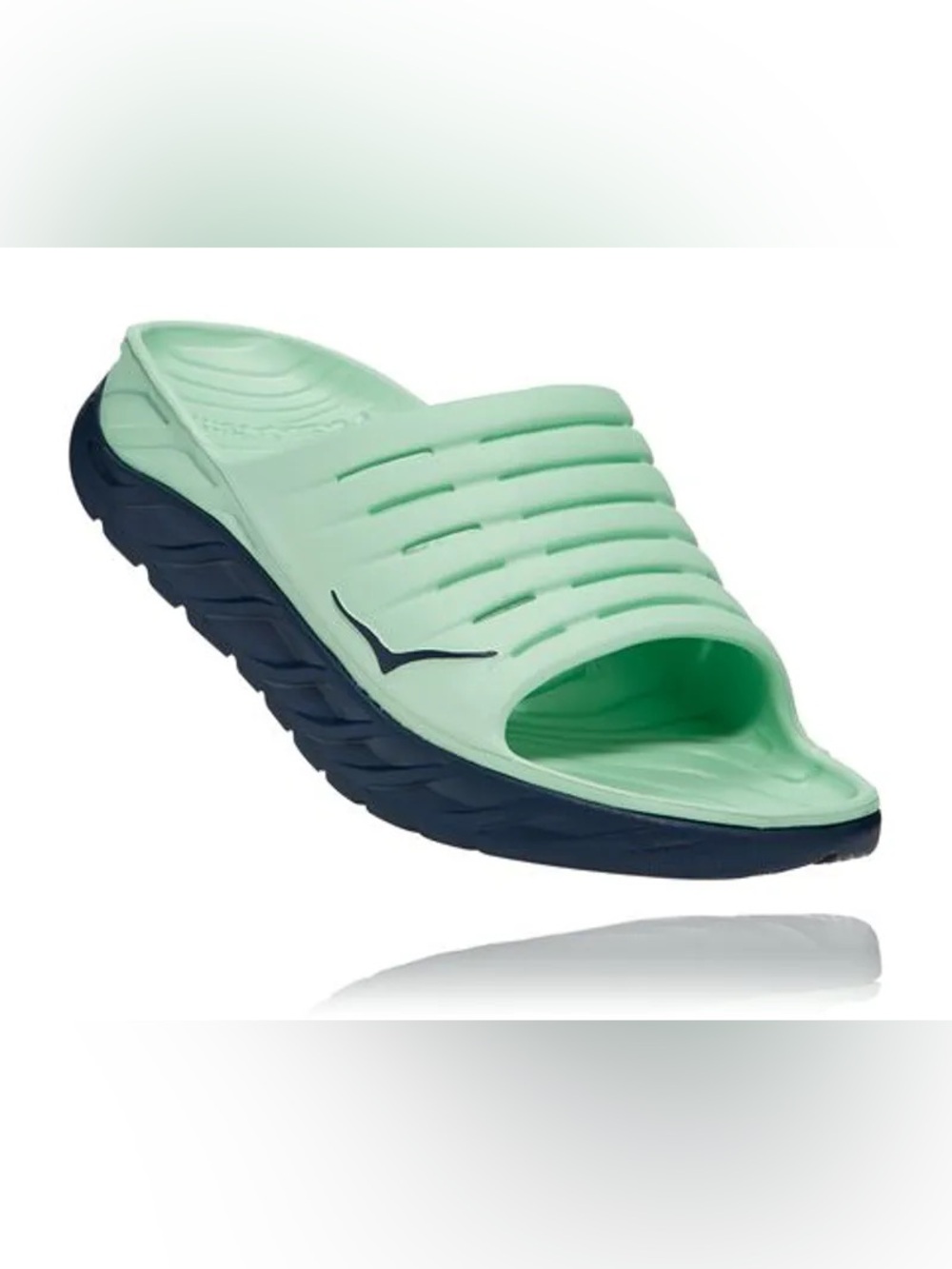 Hoka One One Mint Green Ora Recovery Slides Size 9 Men's